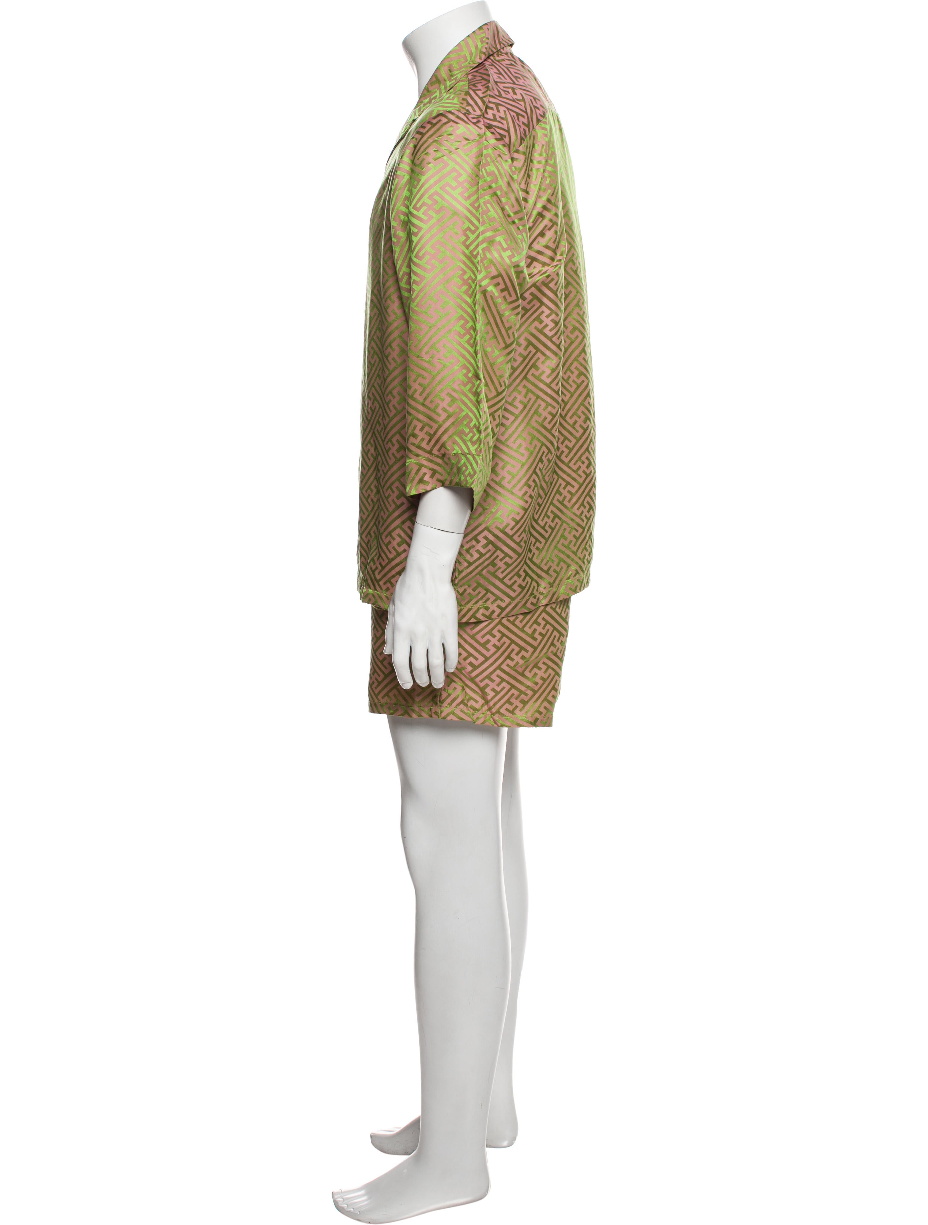 Keni Valenti Vintage Printed Pajama Set