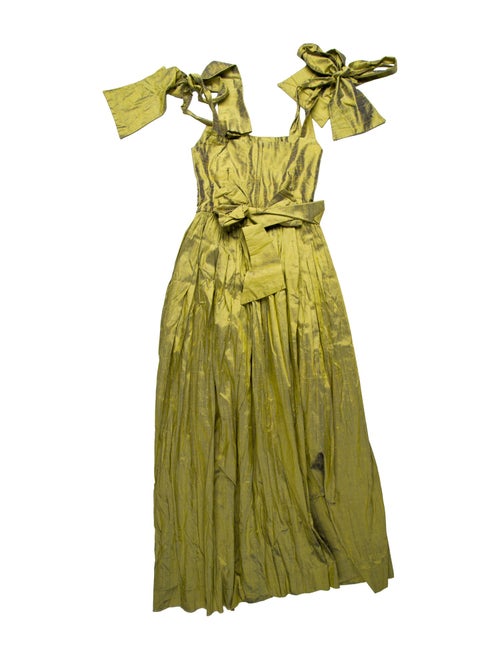 Keni Valenti Square Neckline Midi Length Dress