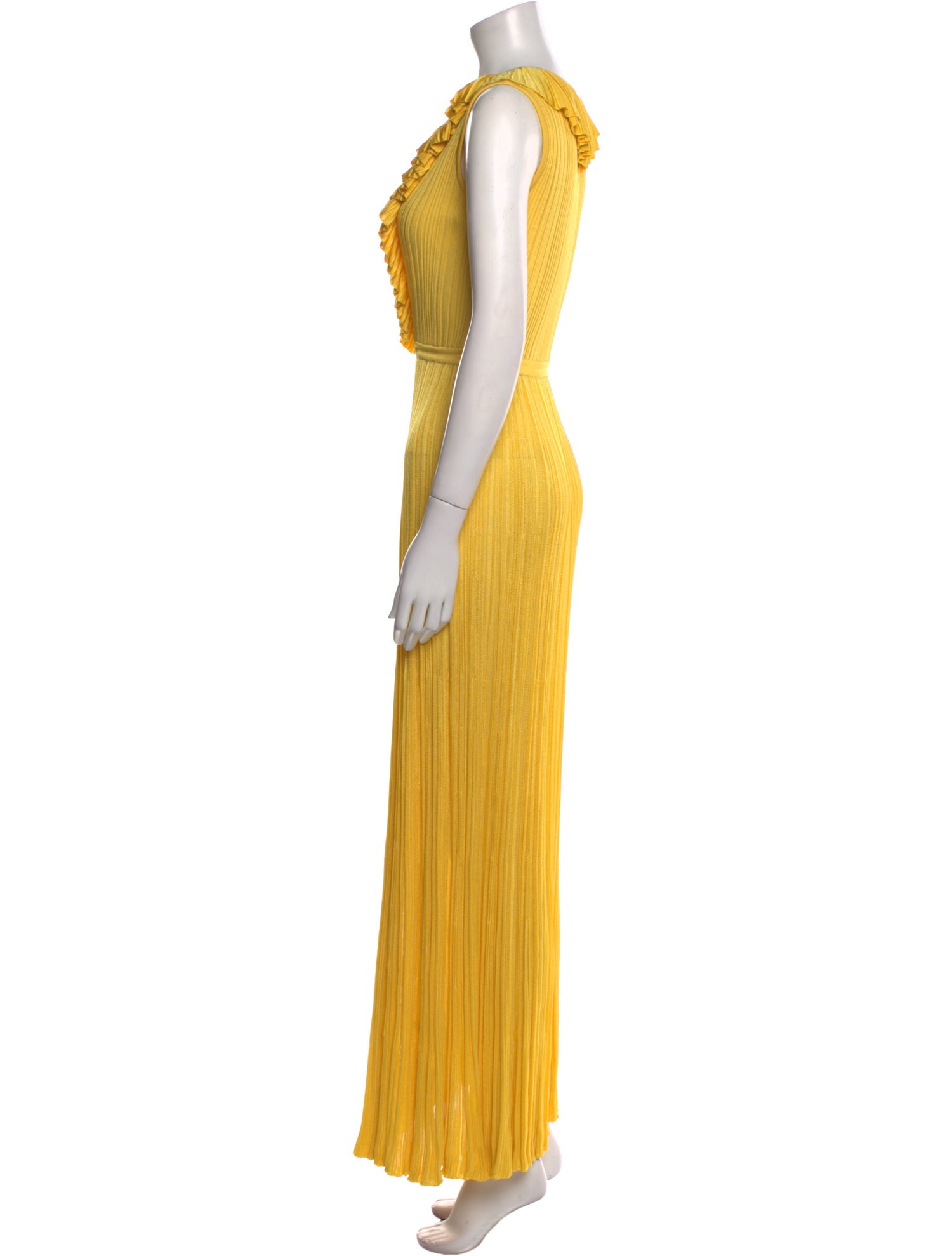 Keni Valenti V-Neck Long Dress