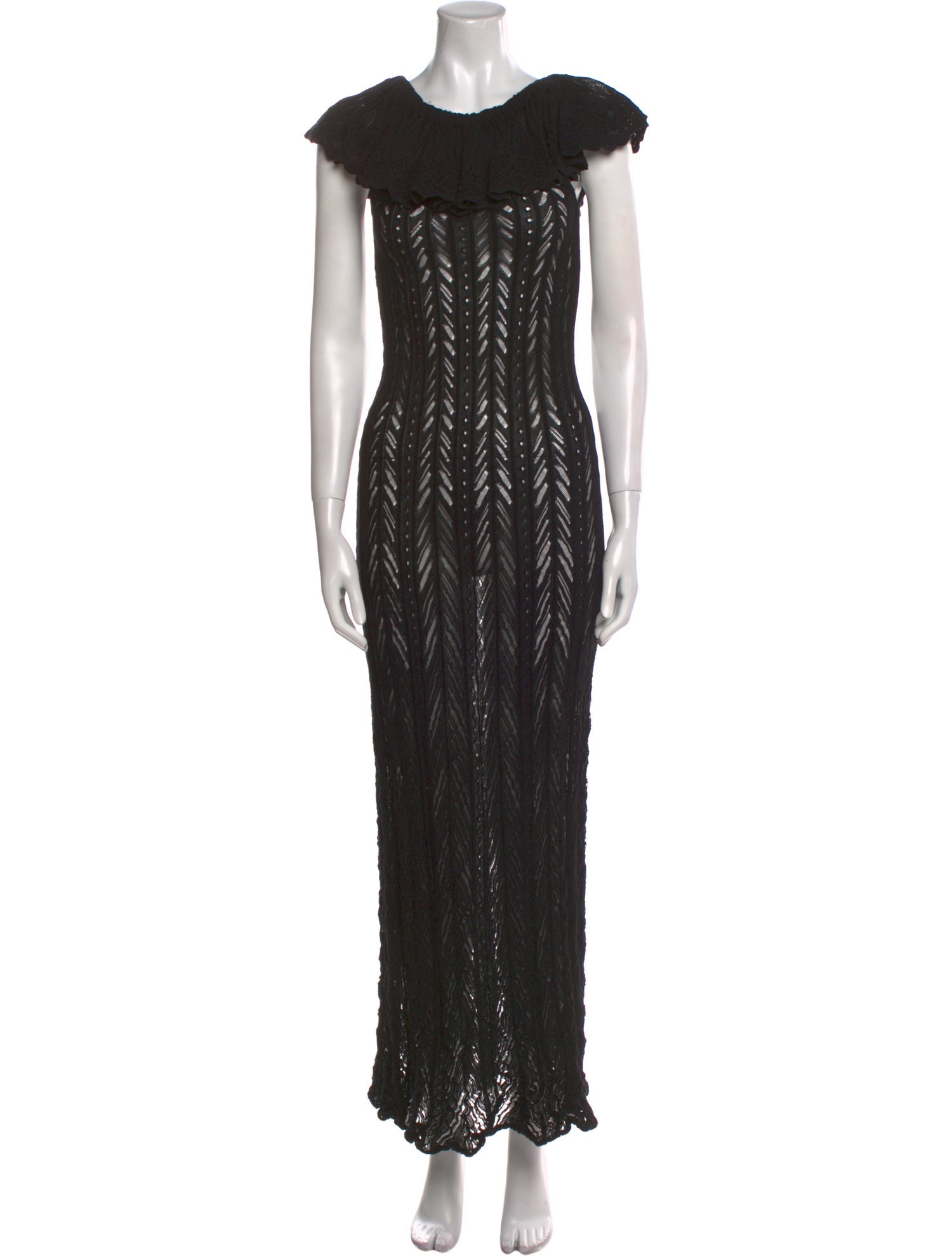 Keni Valenti Scoop Neck Long Dress