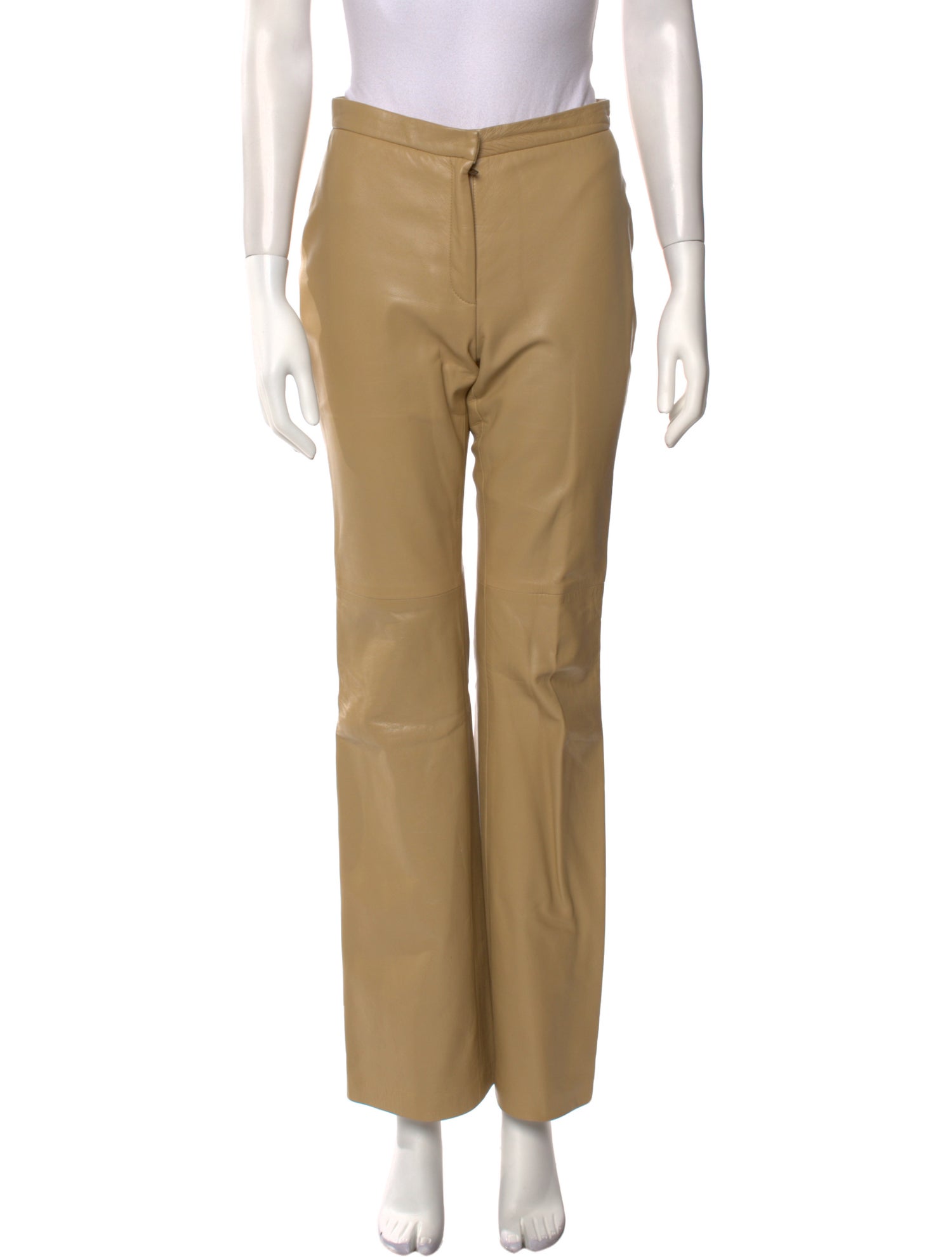 Kors by Michael Kors Leather Wide Leg Pants