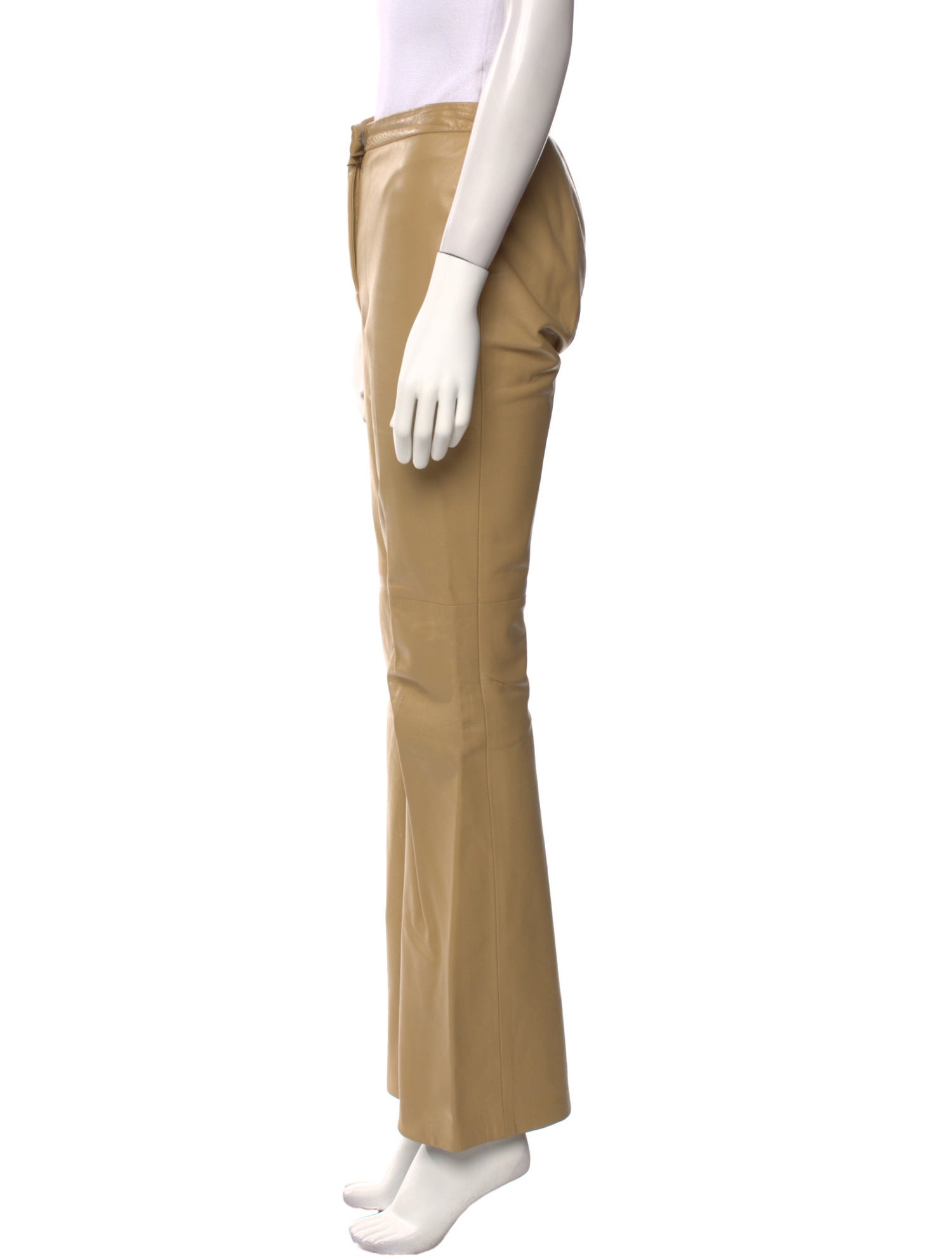 Kors by Michael Kors Leather Wide Leg Pants