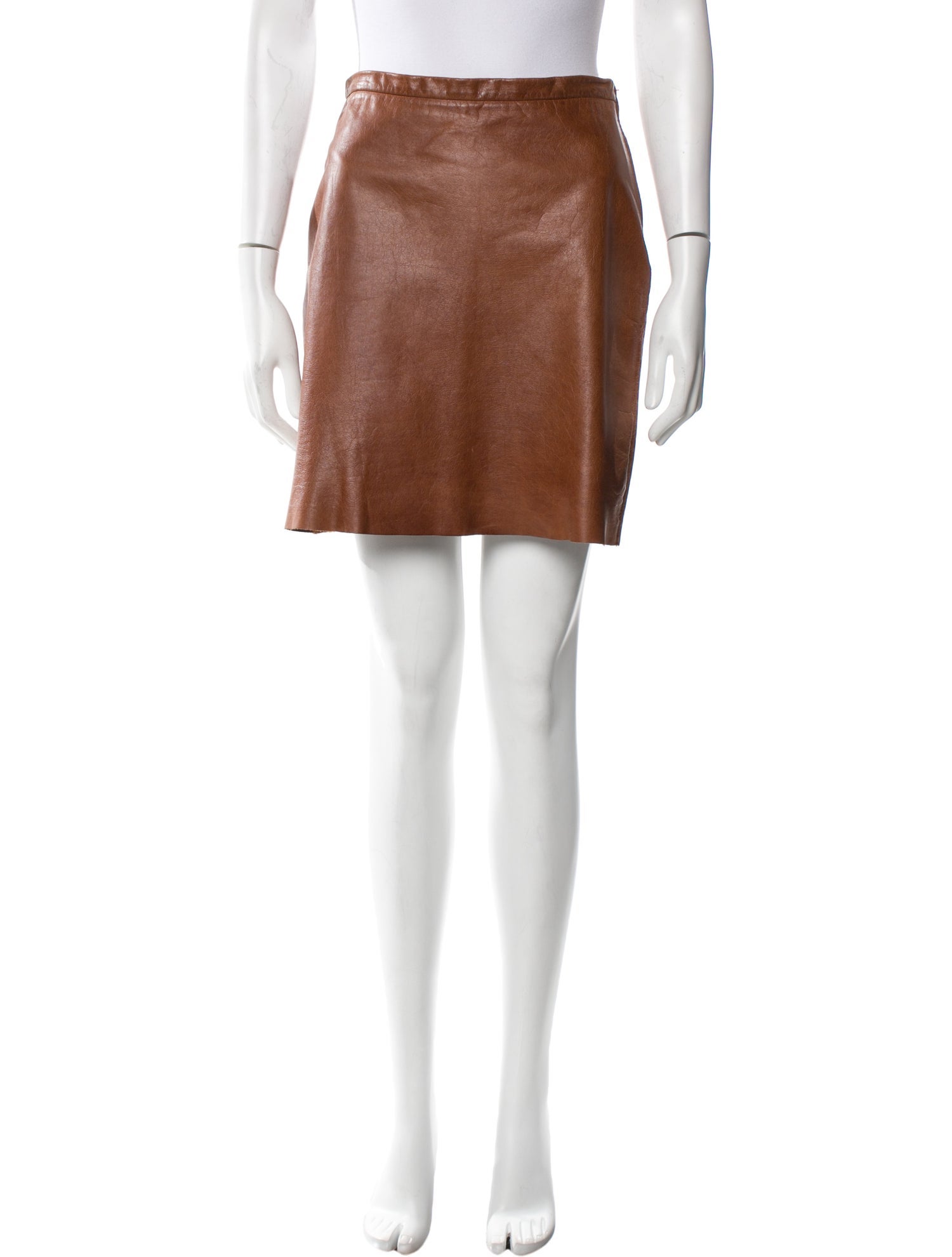 Kors by Michael Kors Leather Mini Skirt