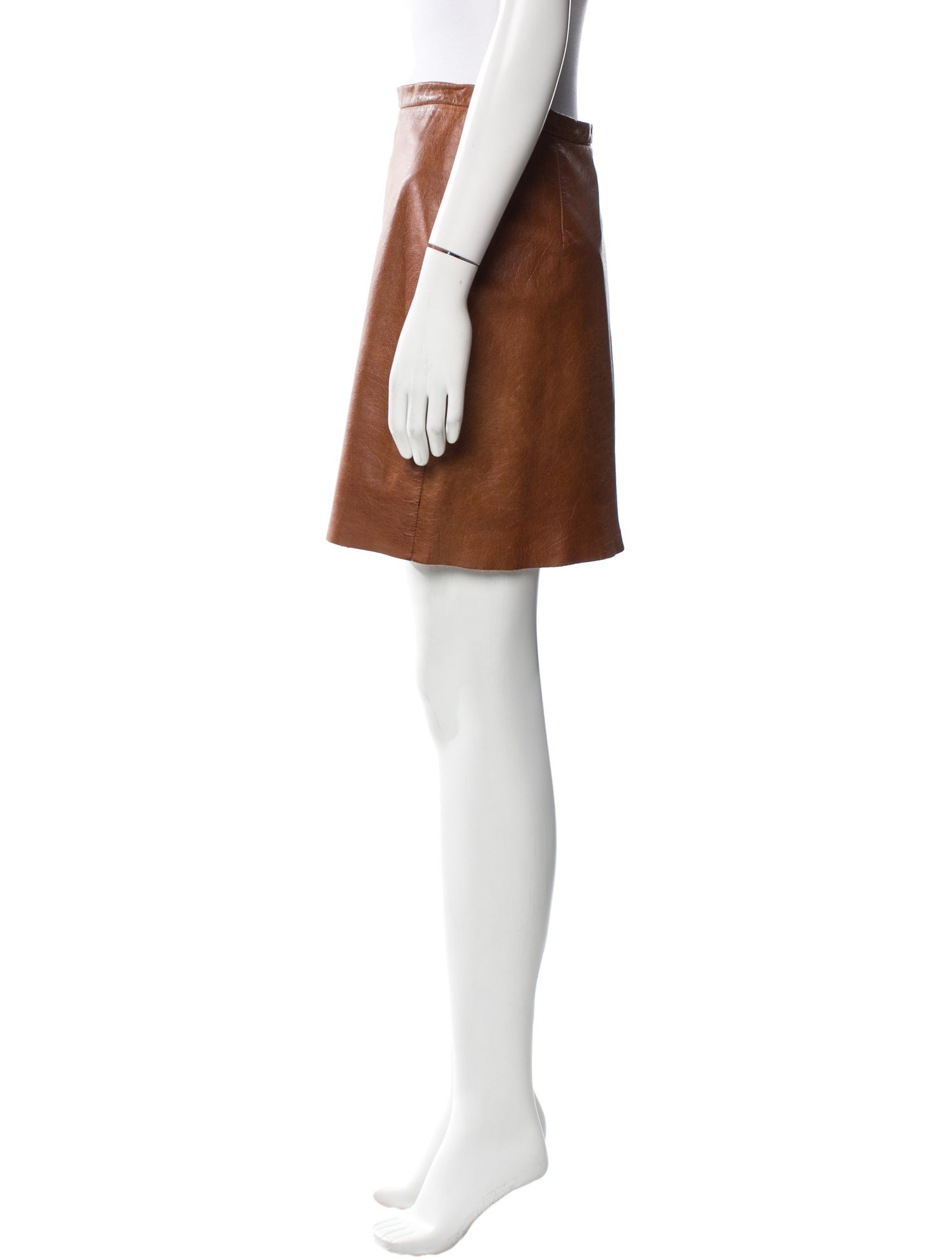 Kors by Michael Kors Leather Mini Skirt