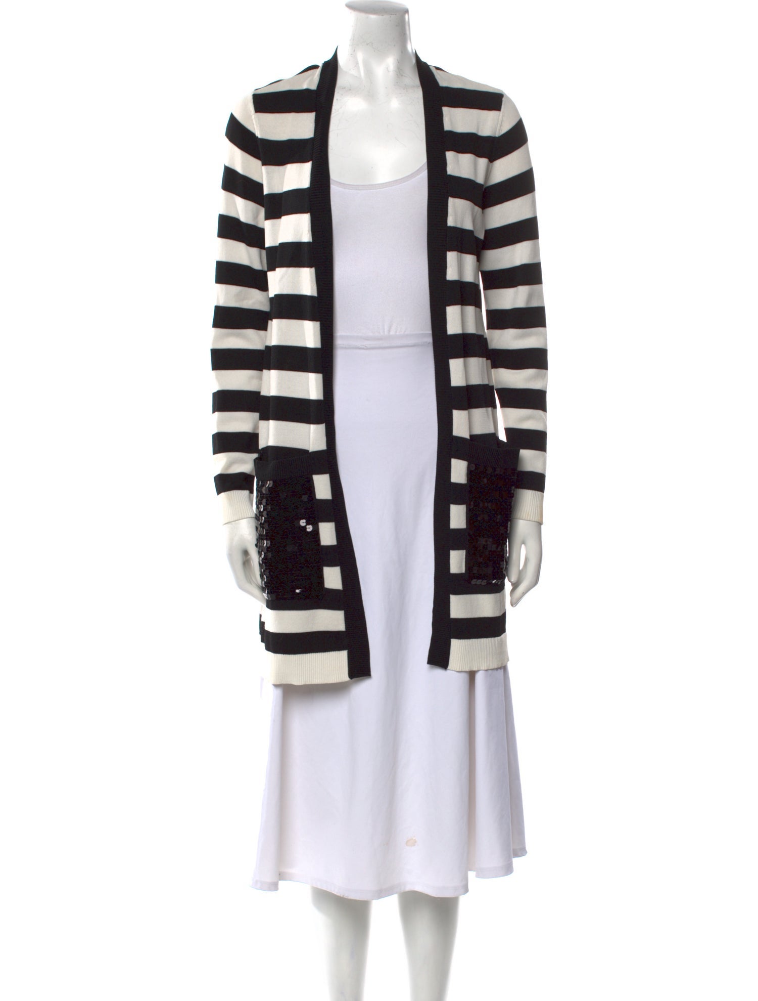 Kobi Halperin Striped Open Front Sweater
