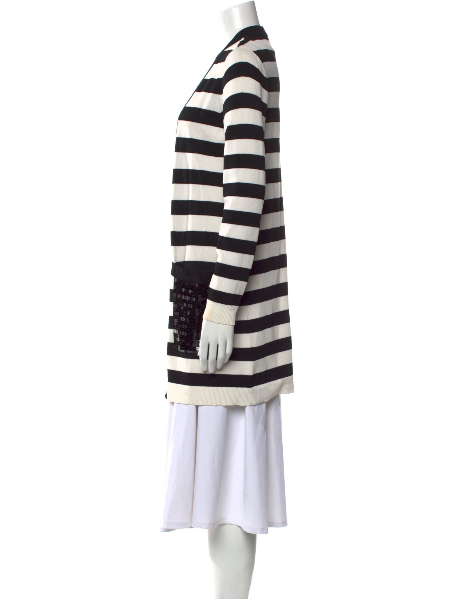 Kobi Halperin Striped Open Front Sweater