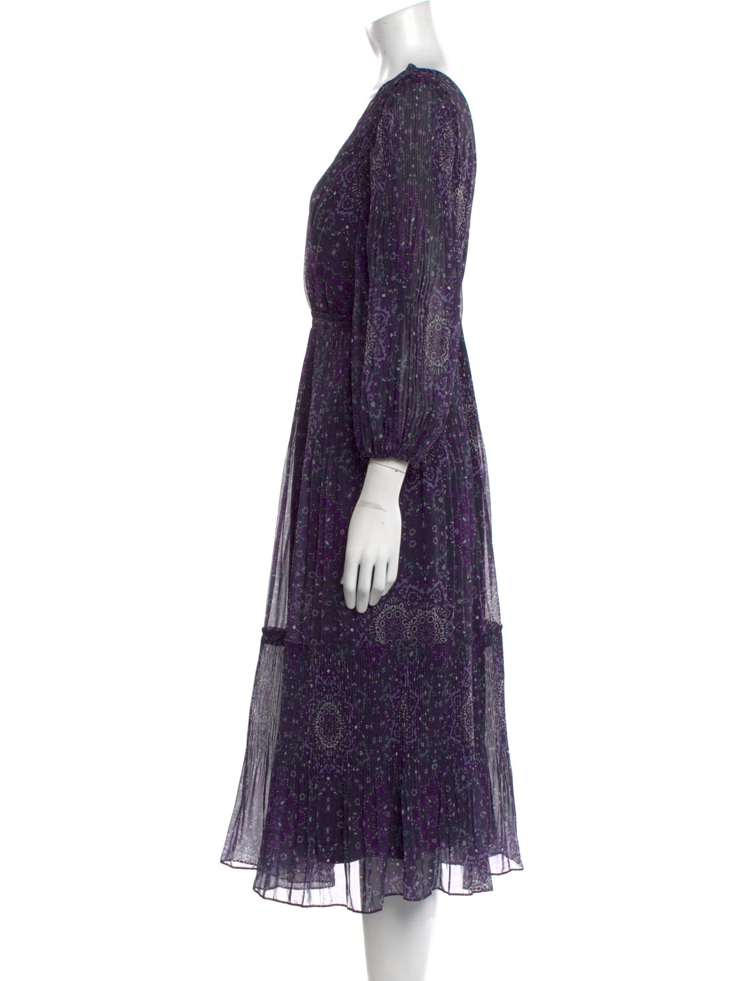 Kobi Halperin Printed Midi Length Dress w/ Tags