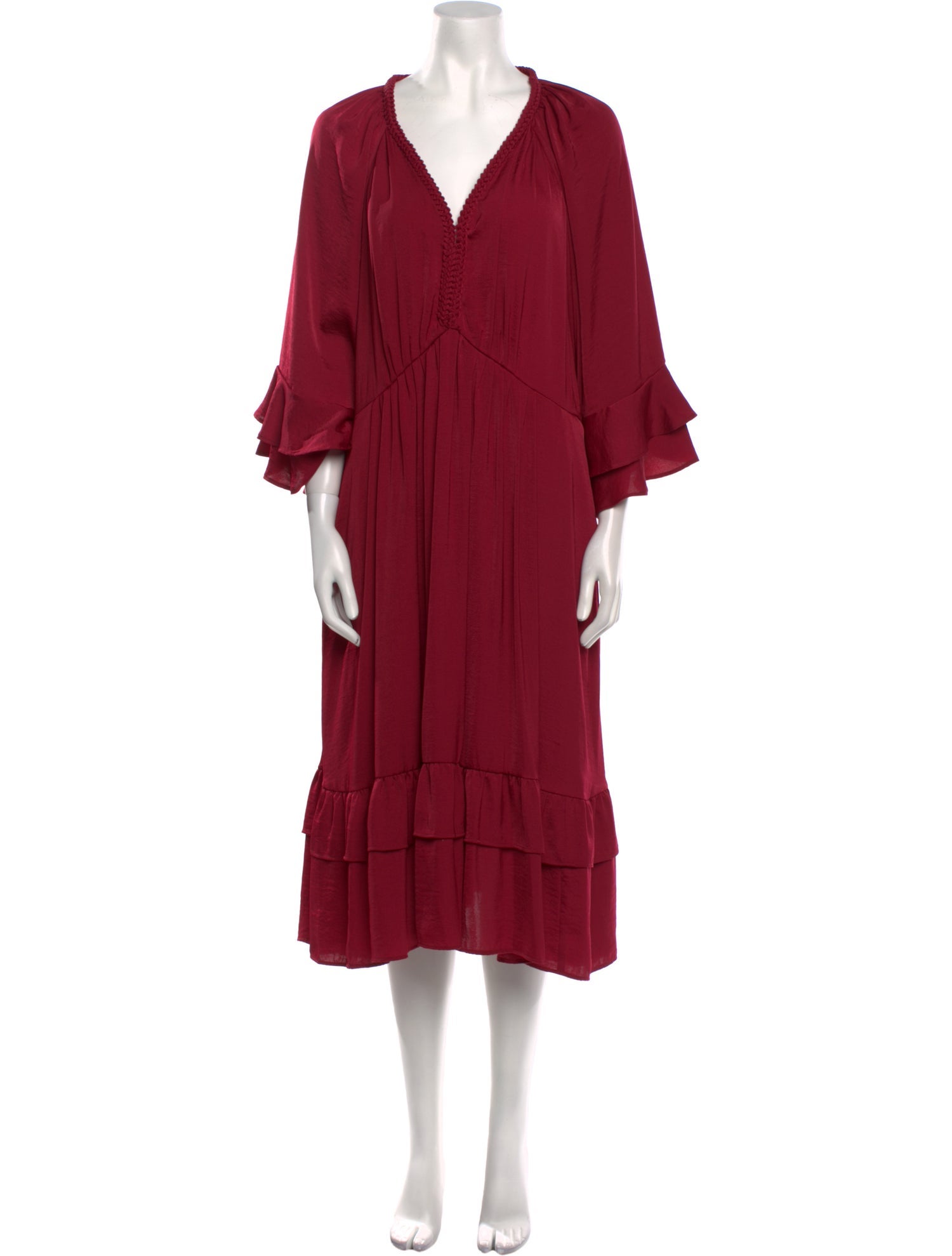 Kobi Halperin V-Neck Midi Length Dress