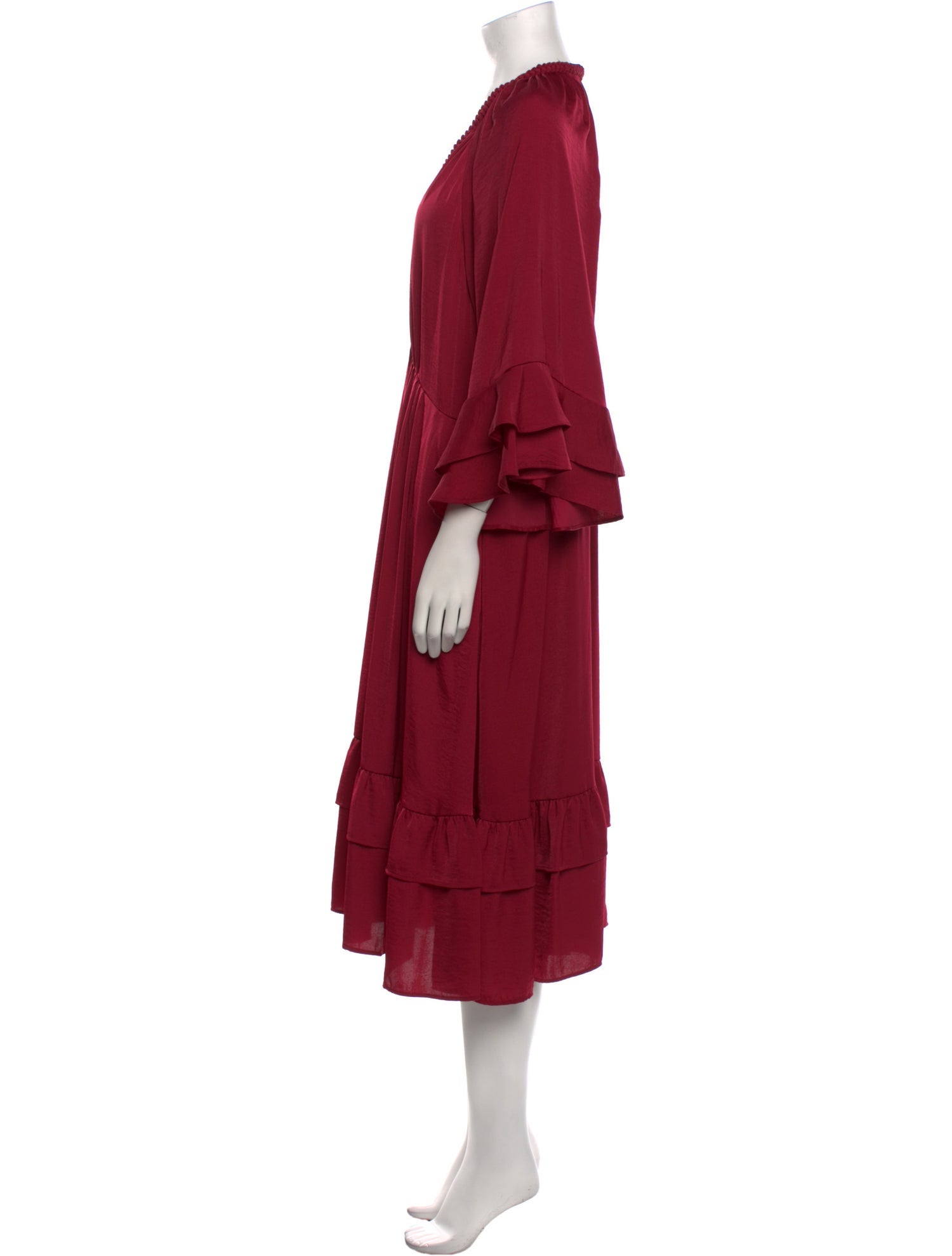 Kobi Halperin V-Neck Midi Length Dress