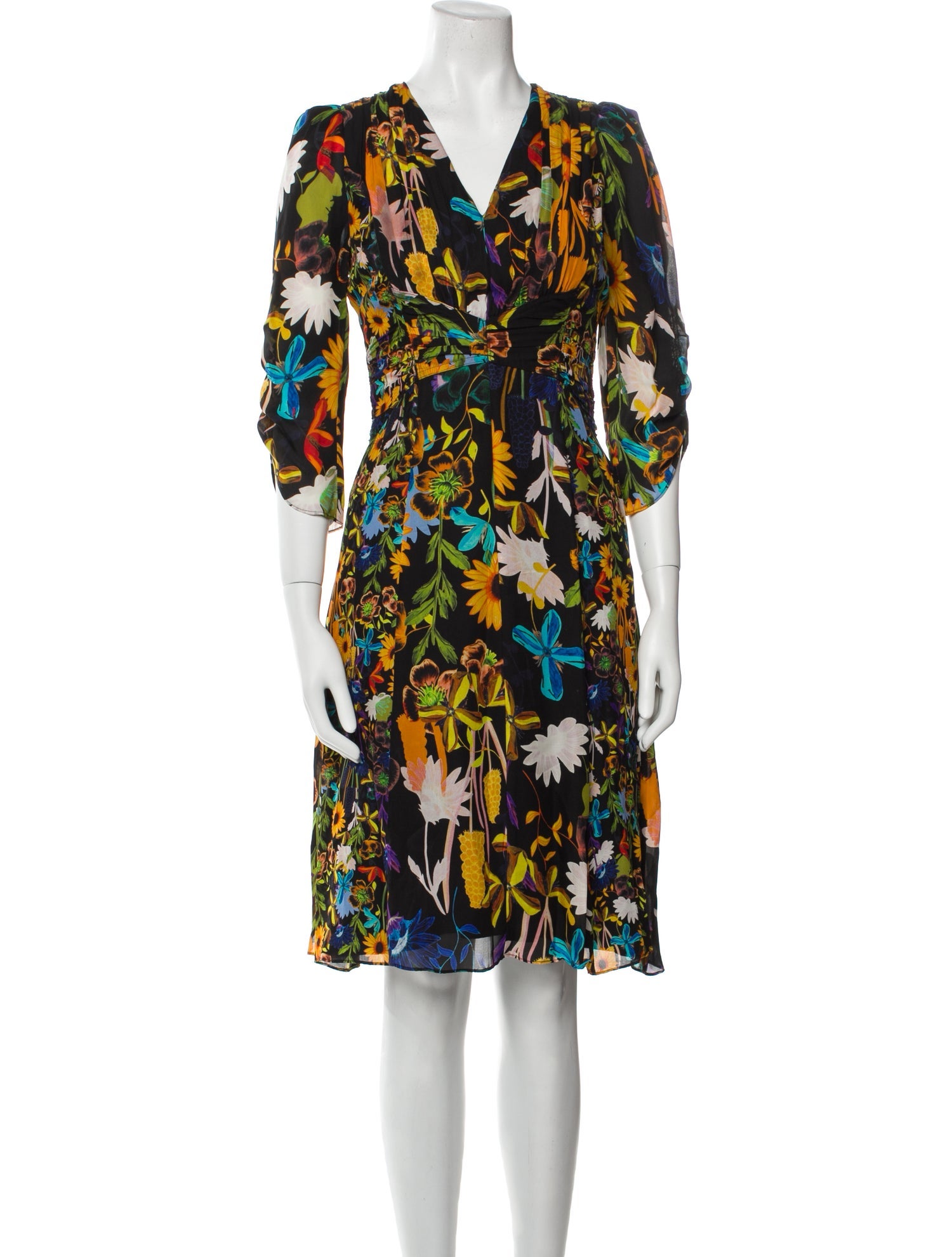 Kobi Halperin Floral Print Knee-Length Dress