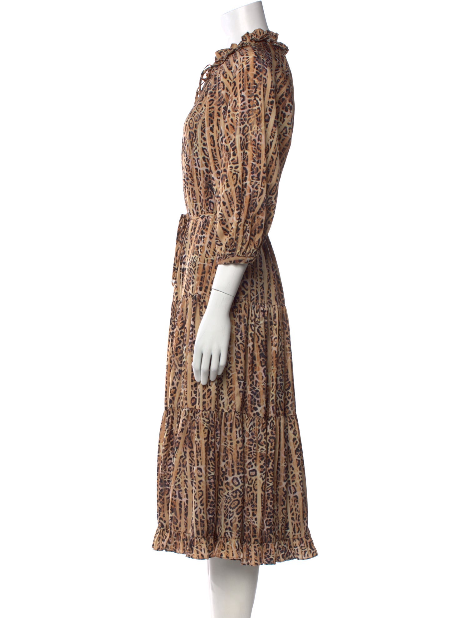 Kobi Halperin Animal Print Long Dress