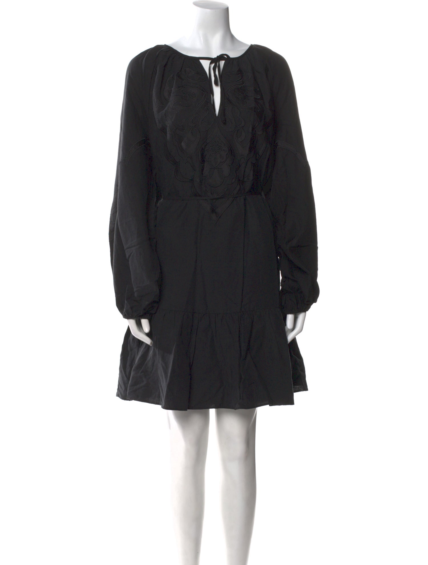 Kobi Halperin Tie Neck Mini Dress