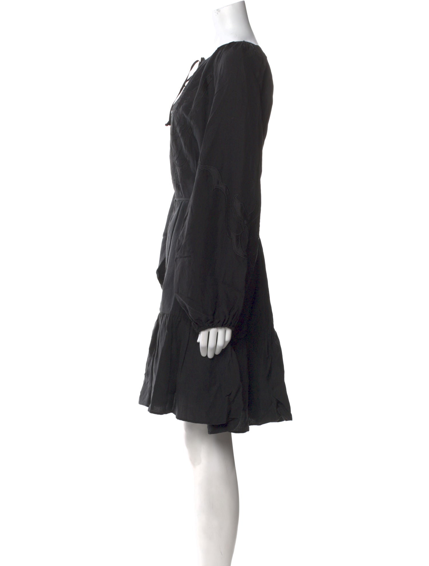 Kobi Halperin Tie Neck Mini Dress