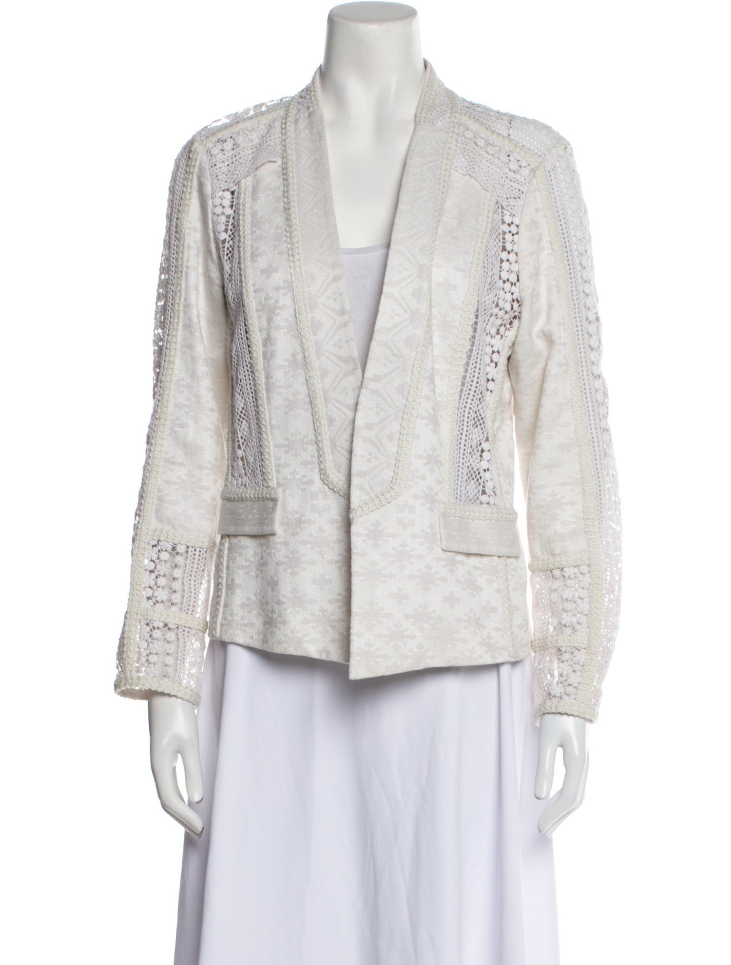 Kobi Halperin Linen Printed Evening Jacket