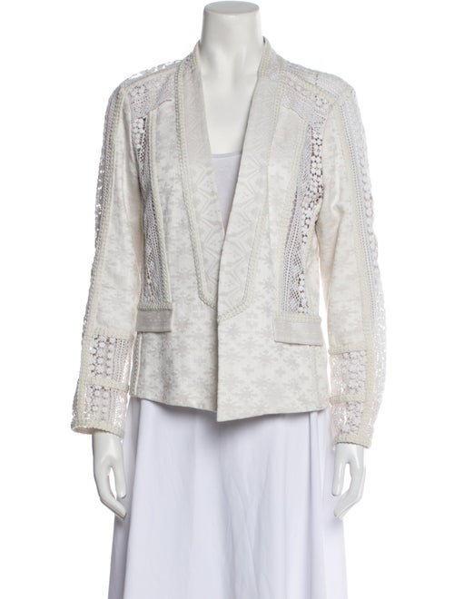 Kobi Halperin Linen Printed Evening Jacket