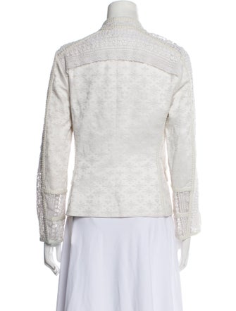 Kobi Halperin Linen Printed Evening Jacket