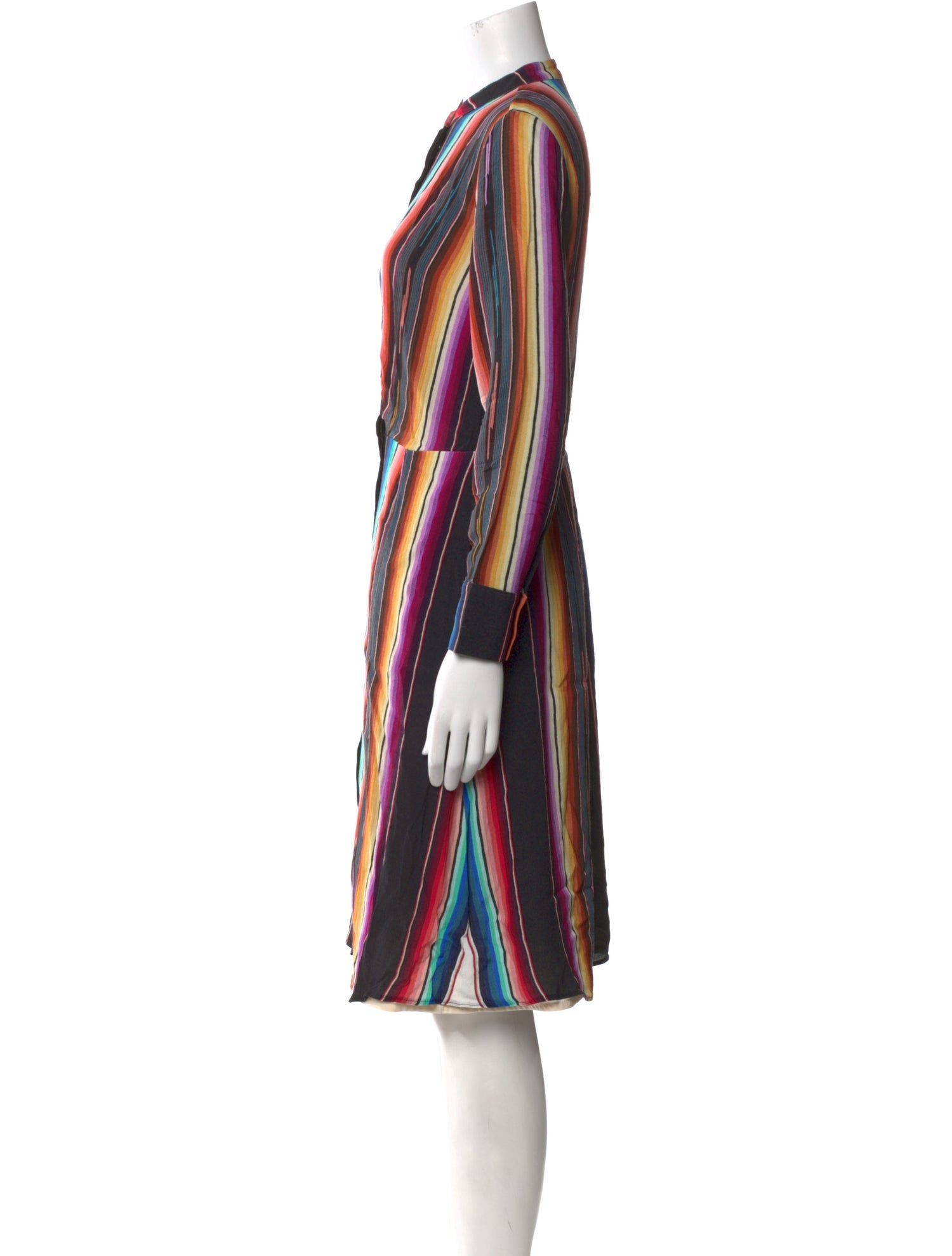 Kobi Halperin Striped Knee-Length Dress