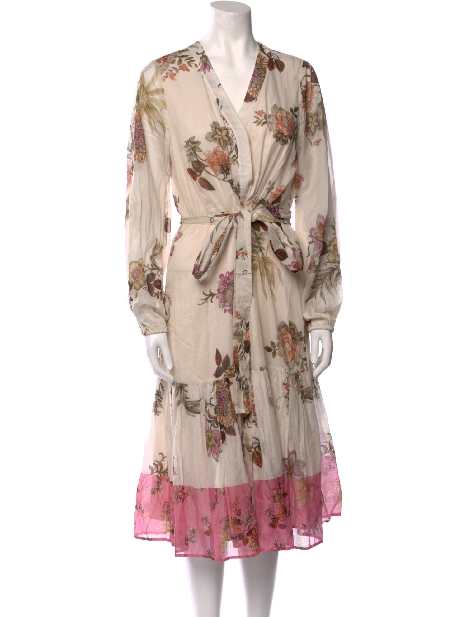 Kobi Halperin Floral Print Midi Length Dress