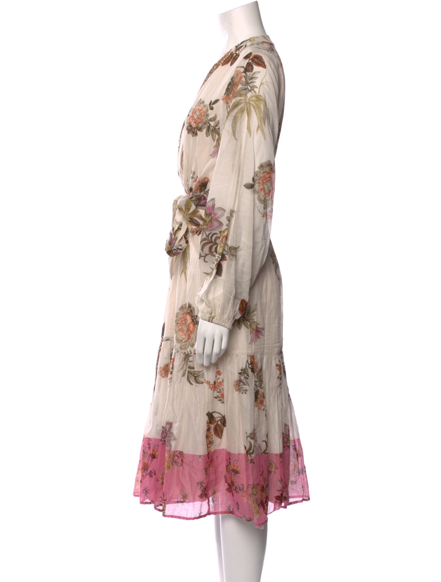 Kobi Halperin Floral Print Midi Length Dress