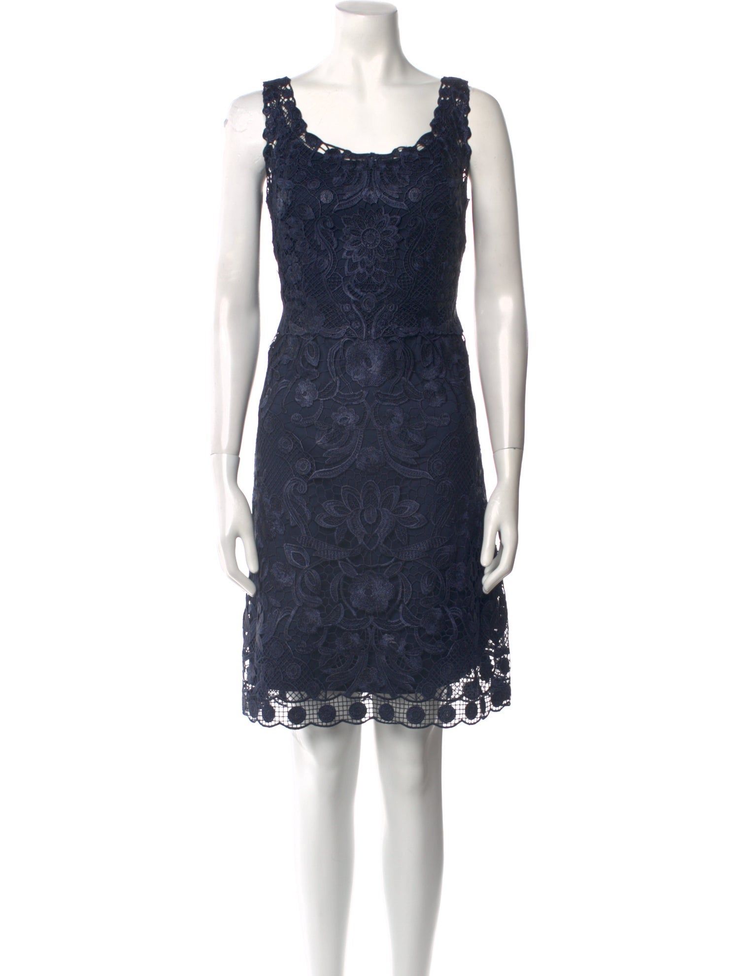 Kobi Halperin Lace Pattern Knee-Length Dress