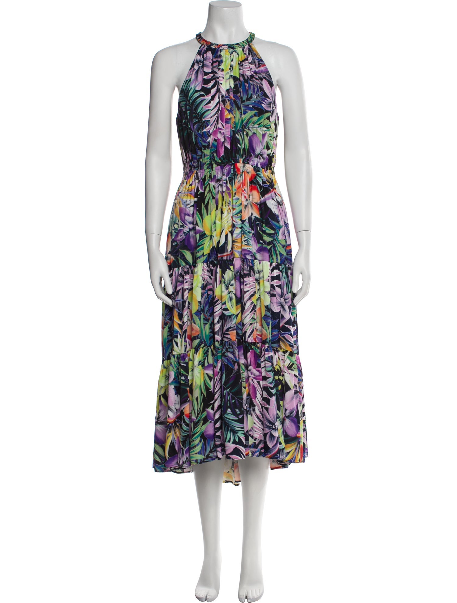 Kobi Halperin Floral Print Long Dress w/ Tags