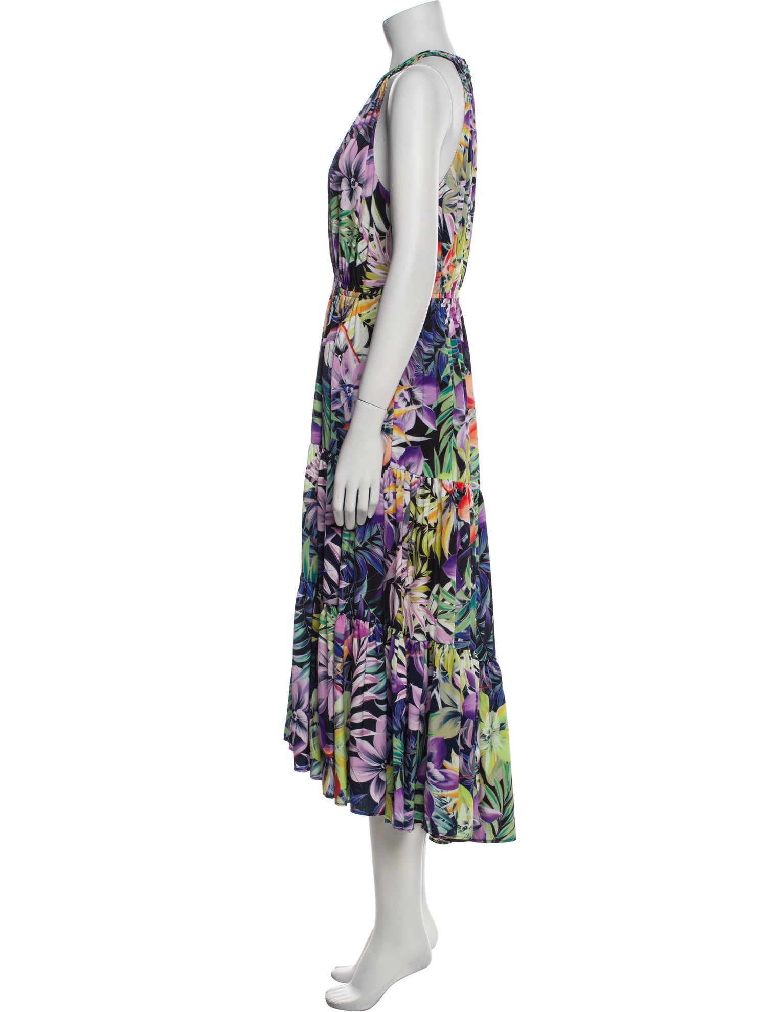 Kobi Halperin Floral Print Long Dress w/ Tags