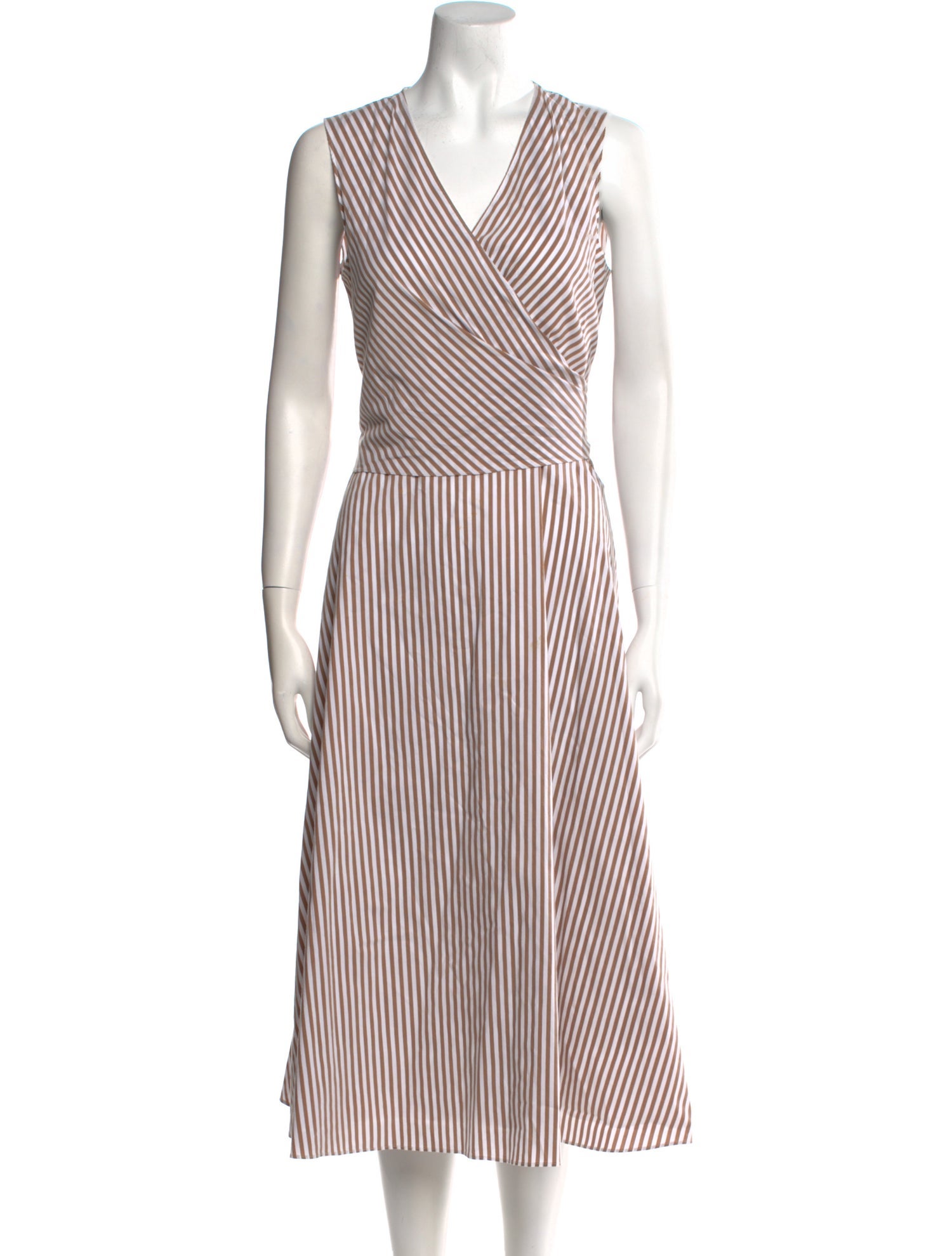 Kobi Halperin Striped Midi Length Dress