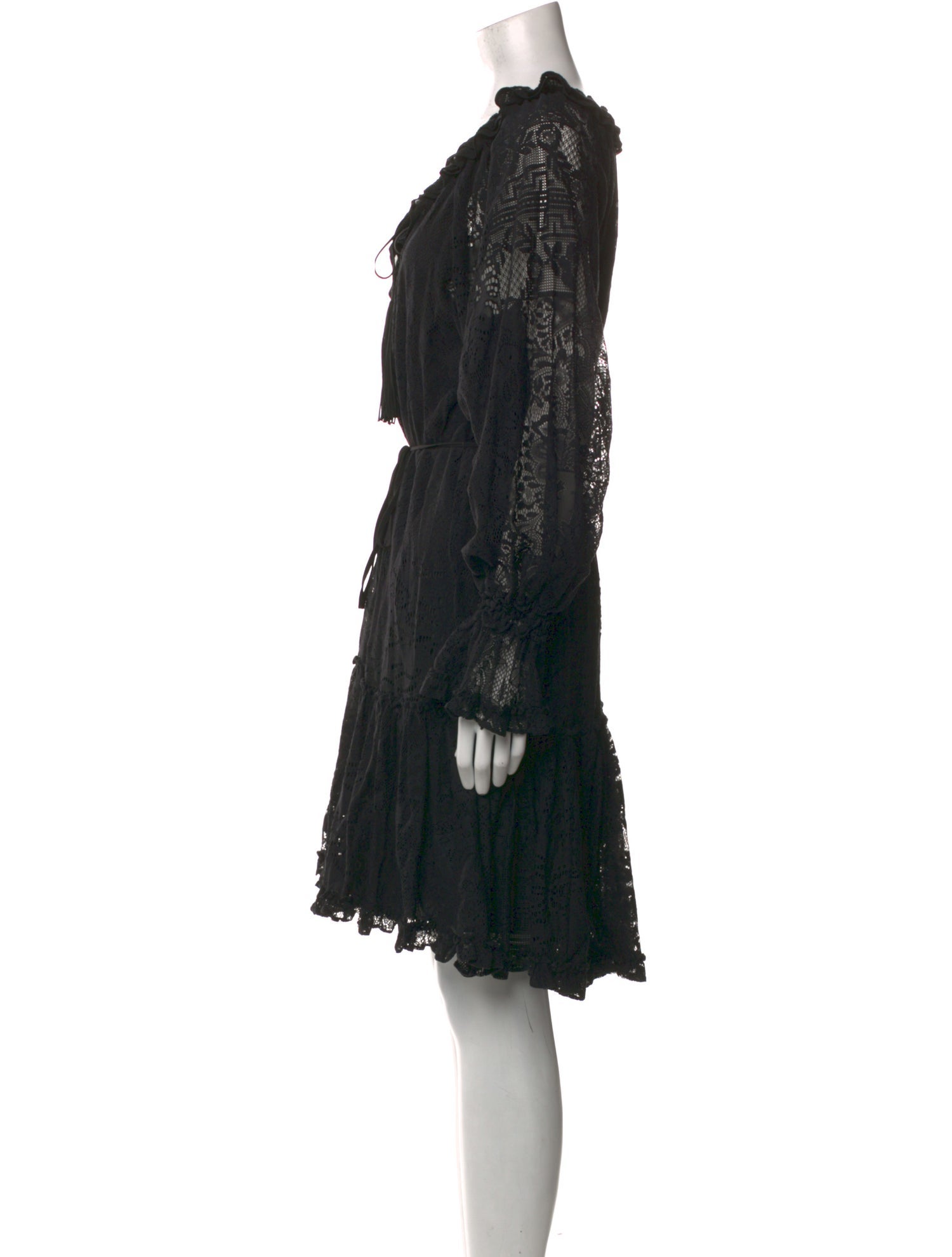 Kobi Halperin Tie Neck Knee-Length Dress