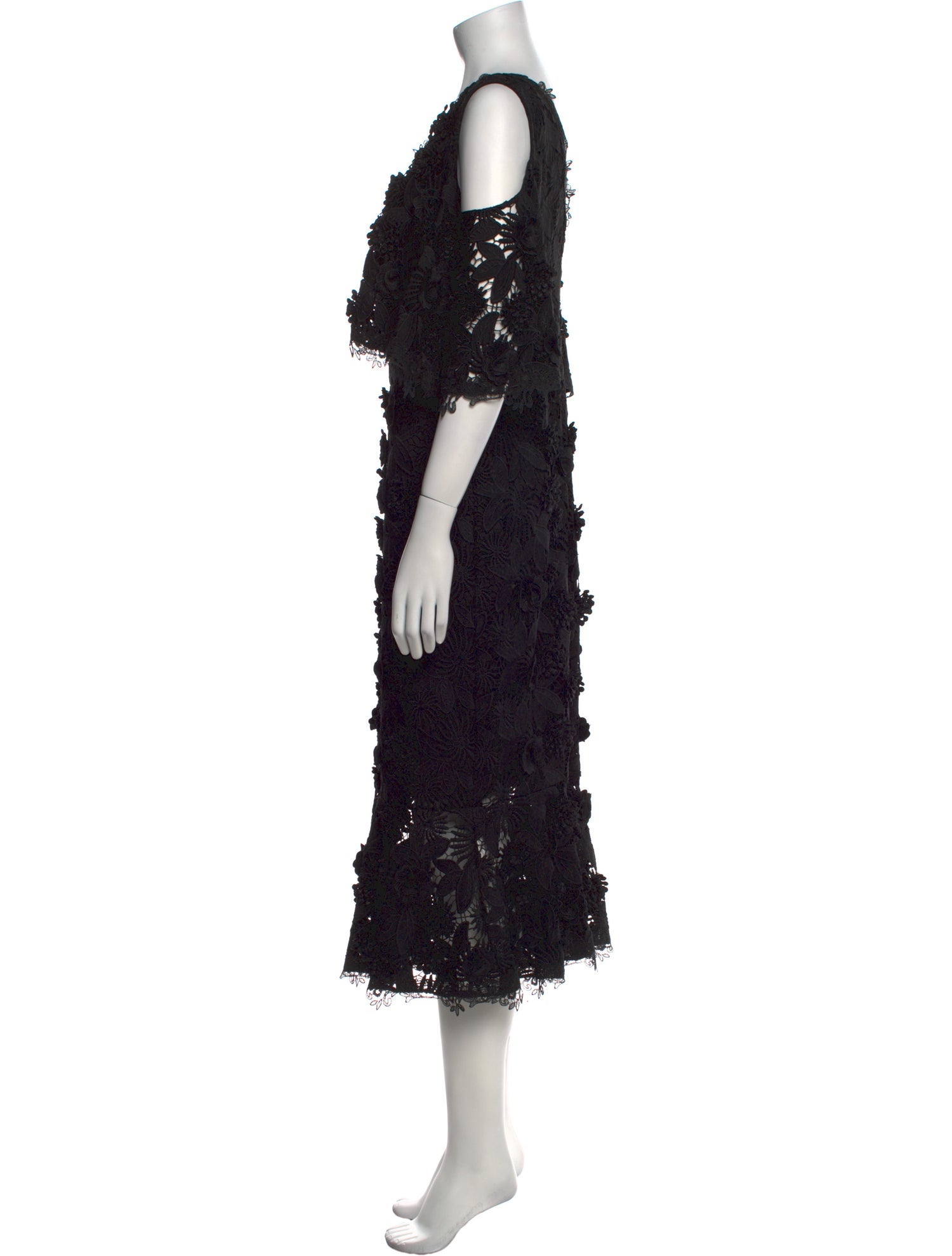 Kobi Halperin Lace Pattern Long Dress