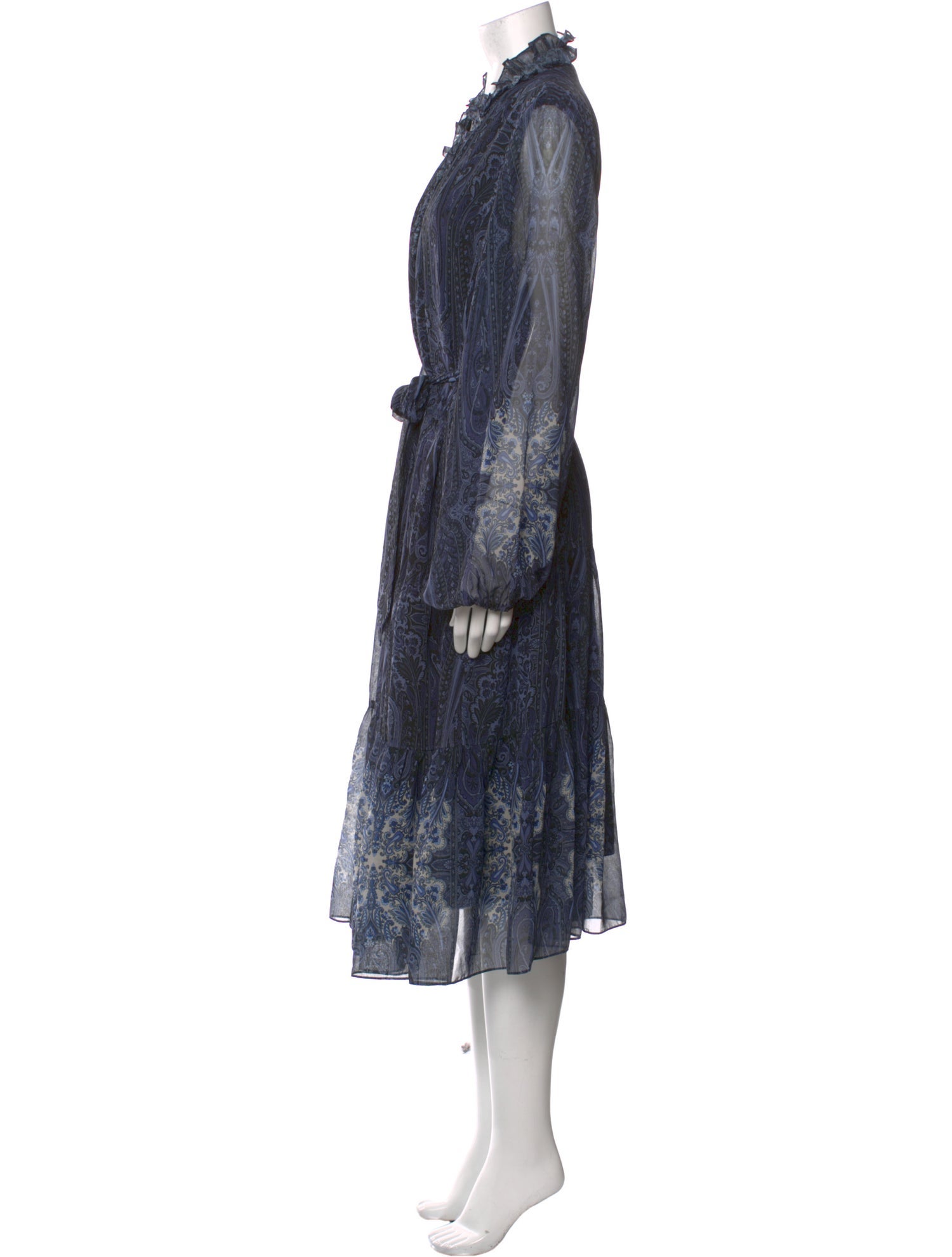 Kobi Halperin Paisley Print Midi Length Dress