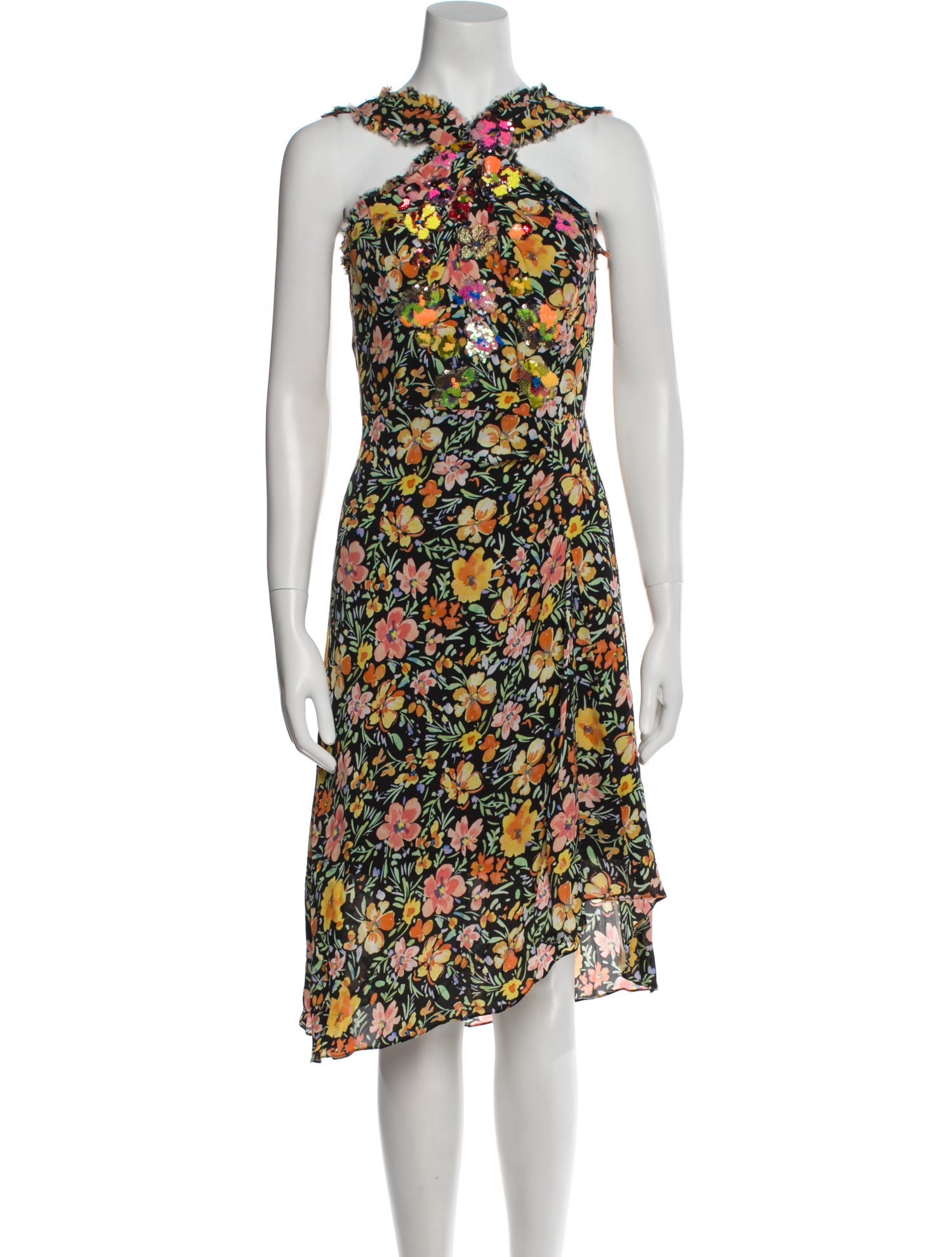 Kobi Halperin Silk Midi Length Dress