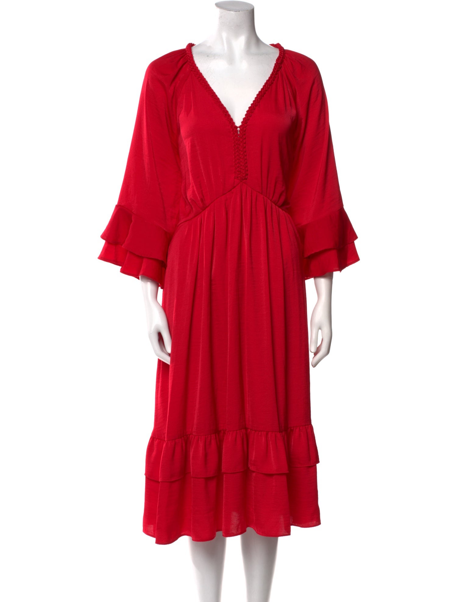 Kobi Halperin V-Neck Midi Length Dress