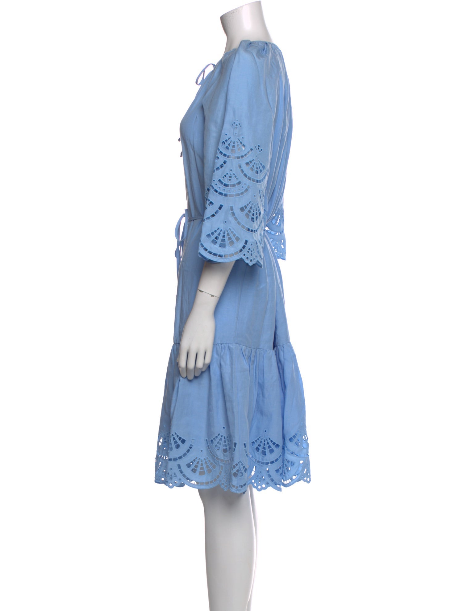 Kobi Halperin Tie Neck Knee-Length Dress w/ Tags