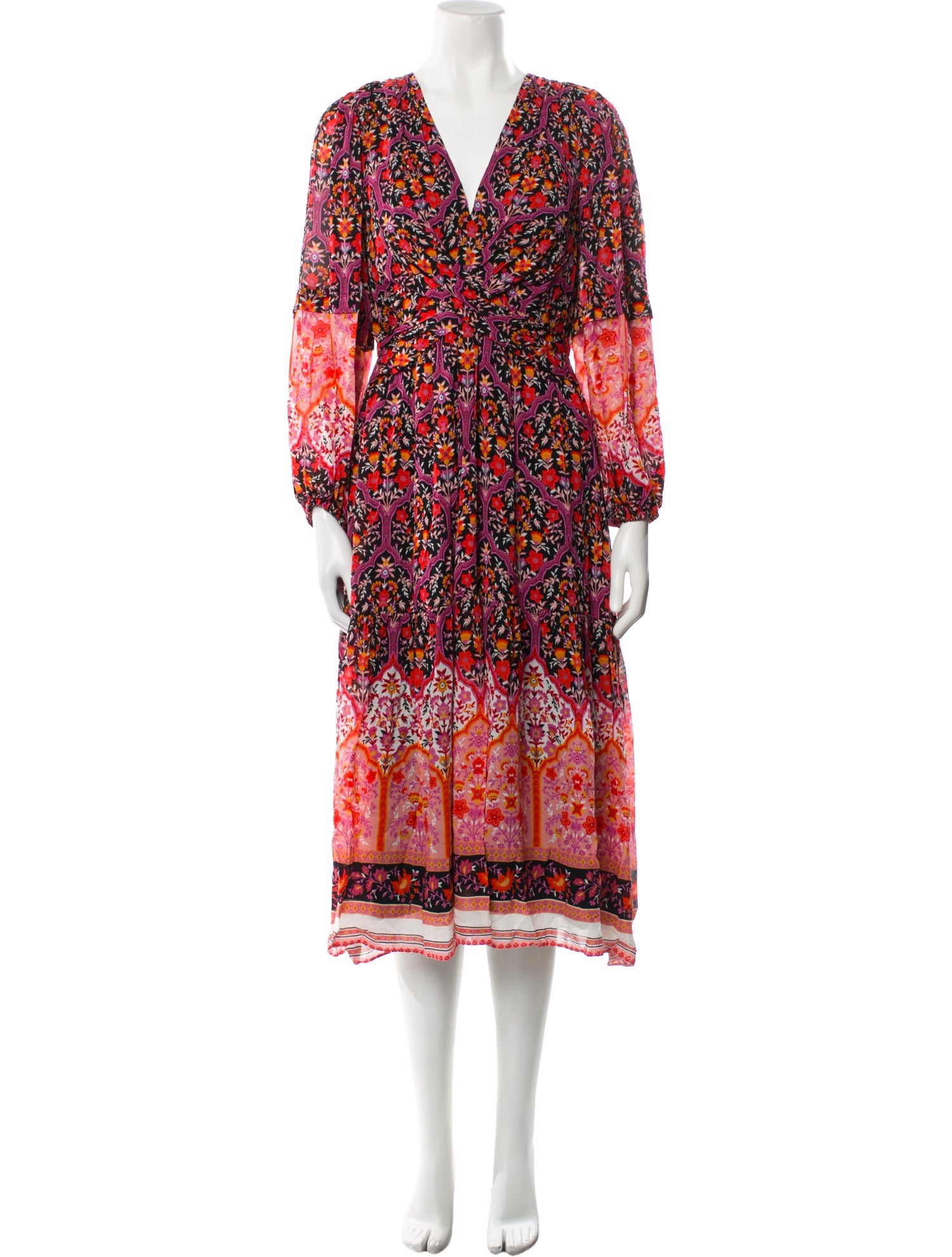 Kobi Halperin Printed Midi Length Dress