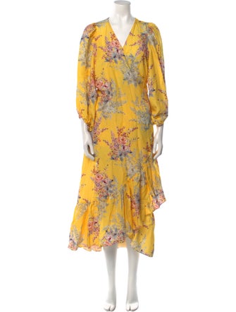 Kobi Halperin Floral Print Long Dress