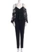 Kobi Halperin Lace Pattern V-Neck Jumpsuit
