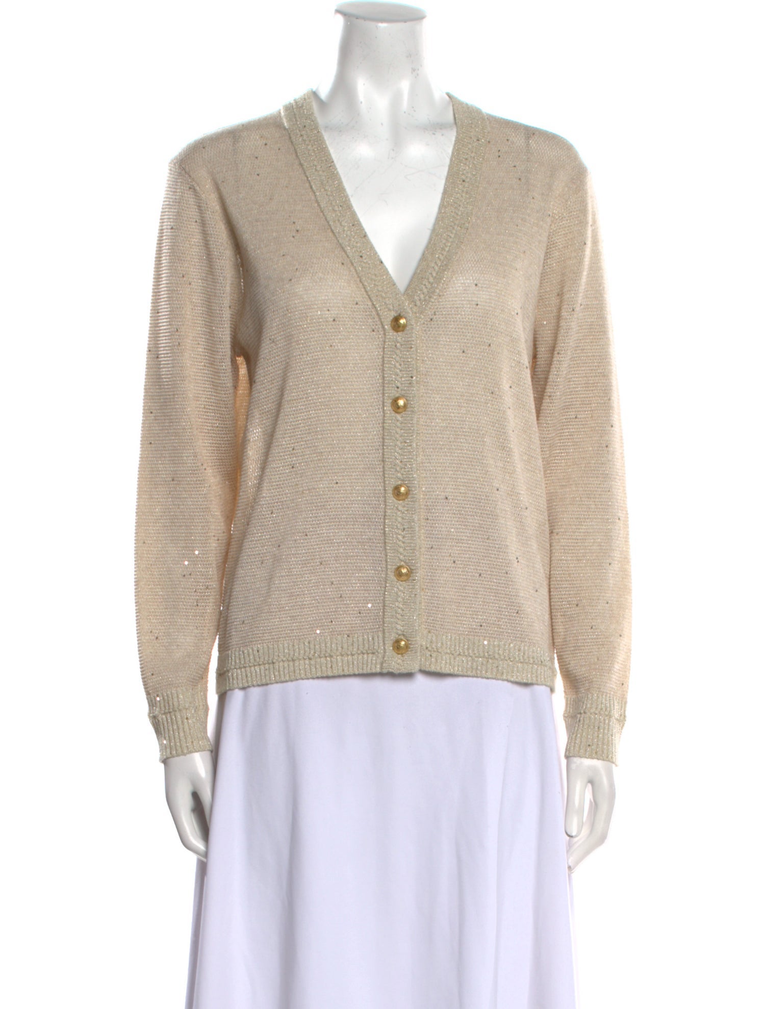 Kobi Halperin Nylon V-Neck Sweater w/ Tags