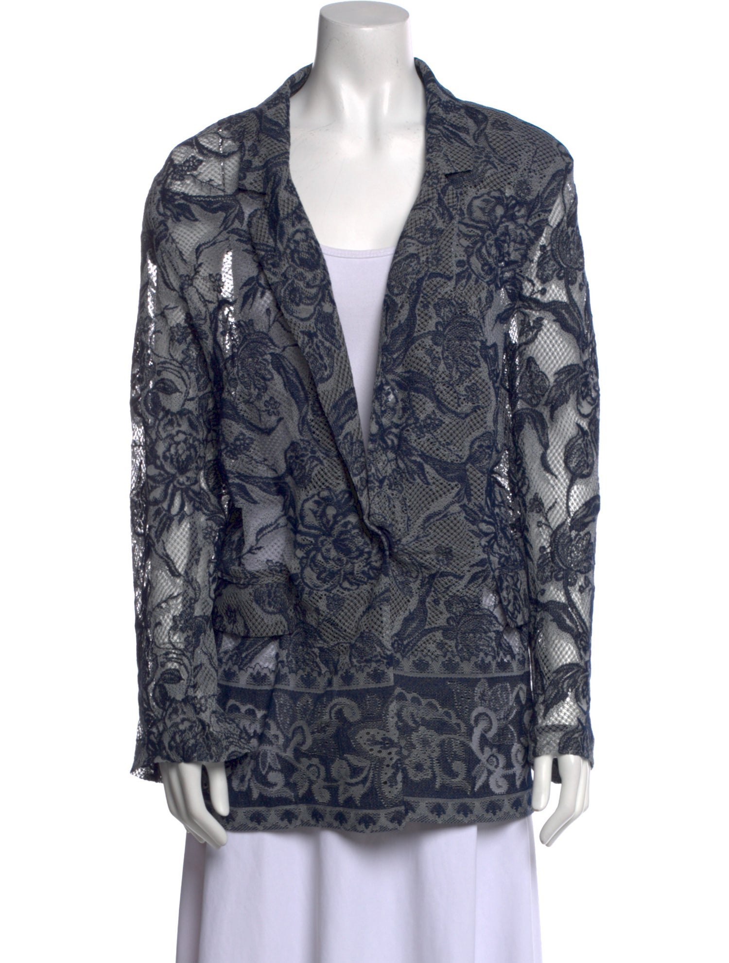 Kobi Halperin Printed V-Neck Sweater