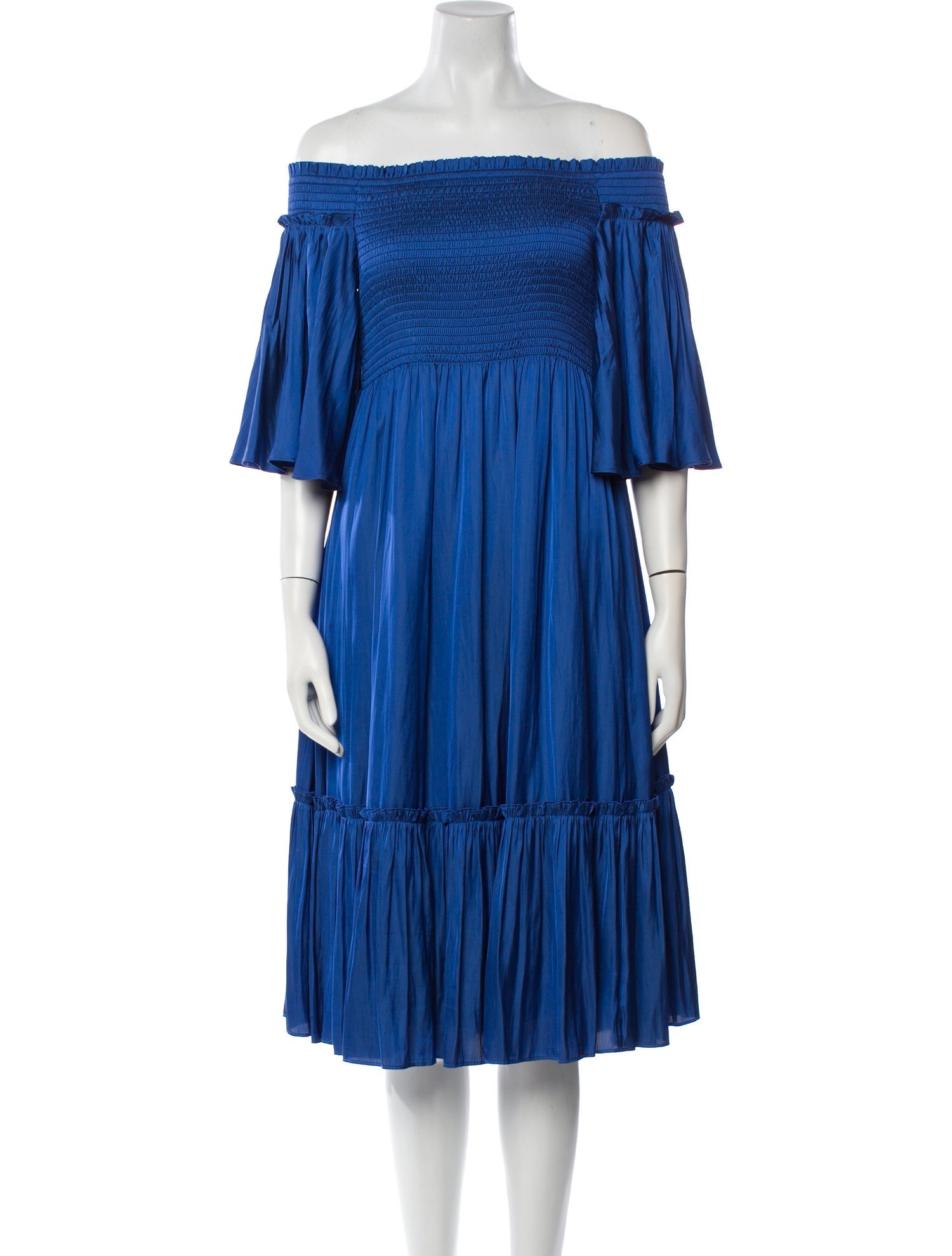 Kobi Halperin Off-The-Shoulder Midi Length Dress