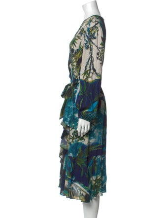 Kobi Halperin Printed Midi Length Dress