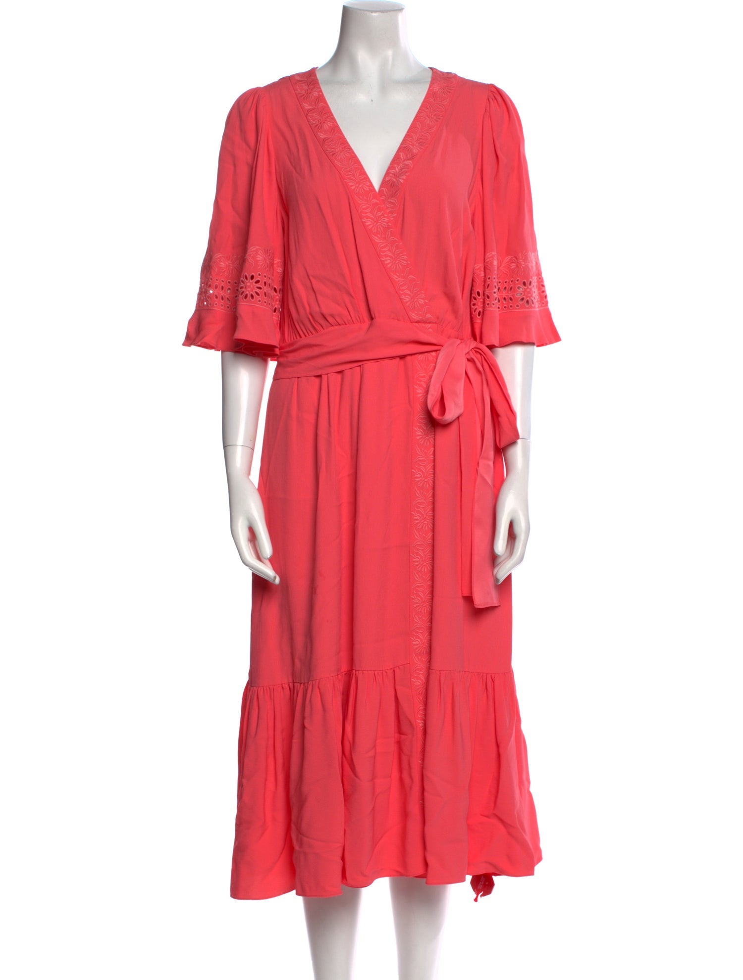 Kobi Halperin V-Neck Midi Length Dress w/ Tags