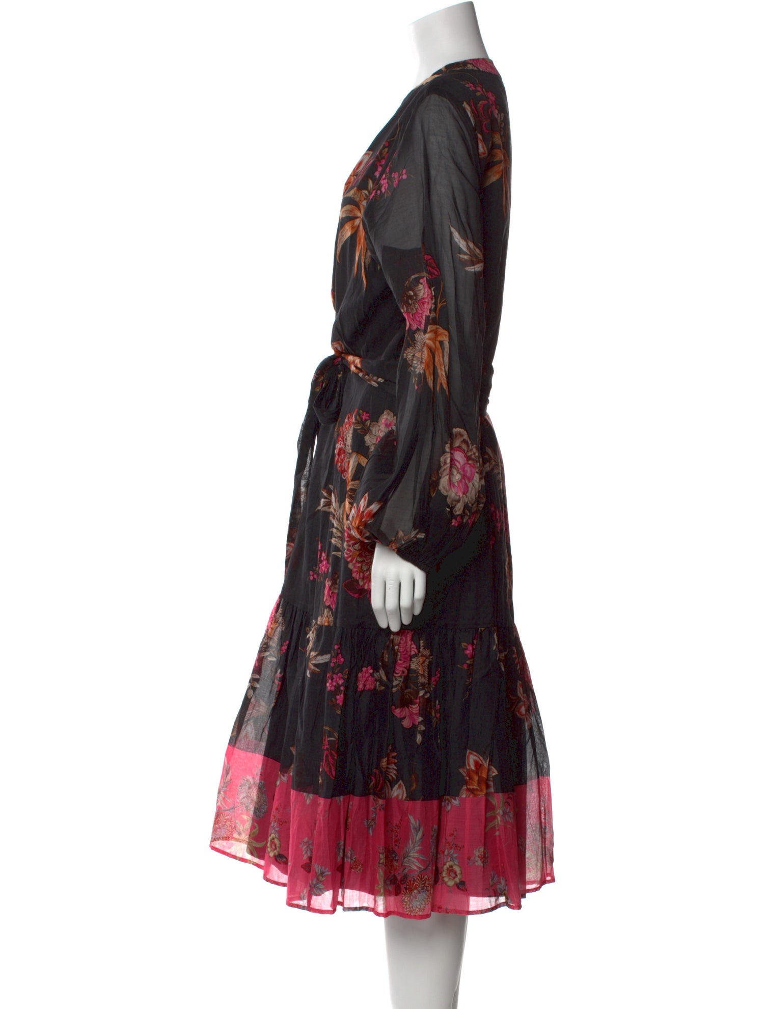 Kobi Halperin Floral Print Midi Length Dress w/ Tags