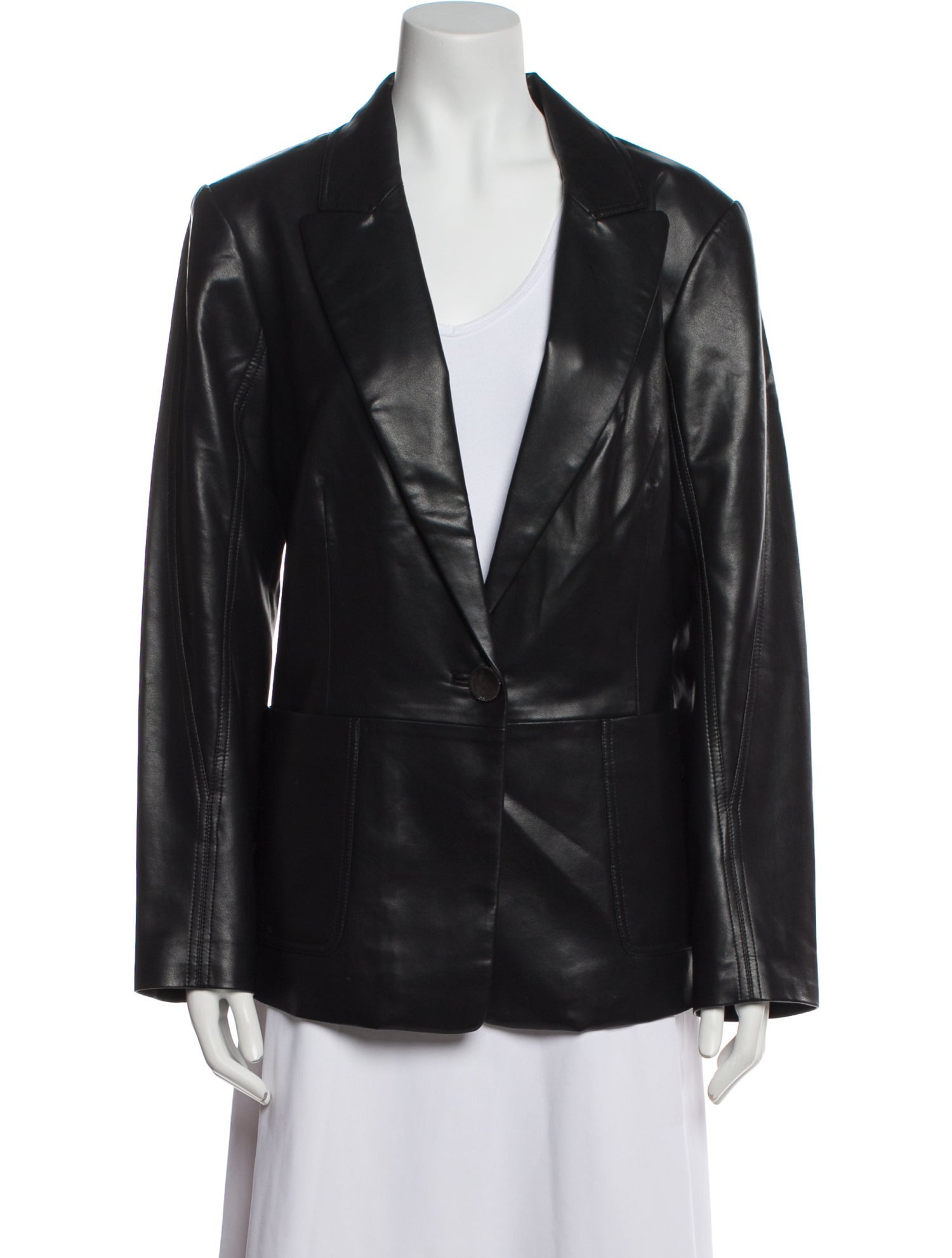 Kobi Halperin Faux Leather Blazer