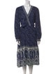 Kobi Halperin Paisley Print Long Dress