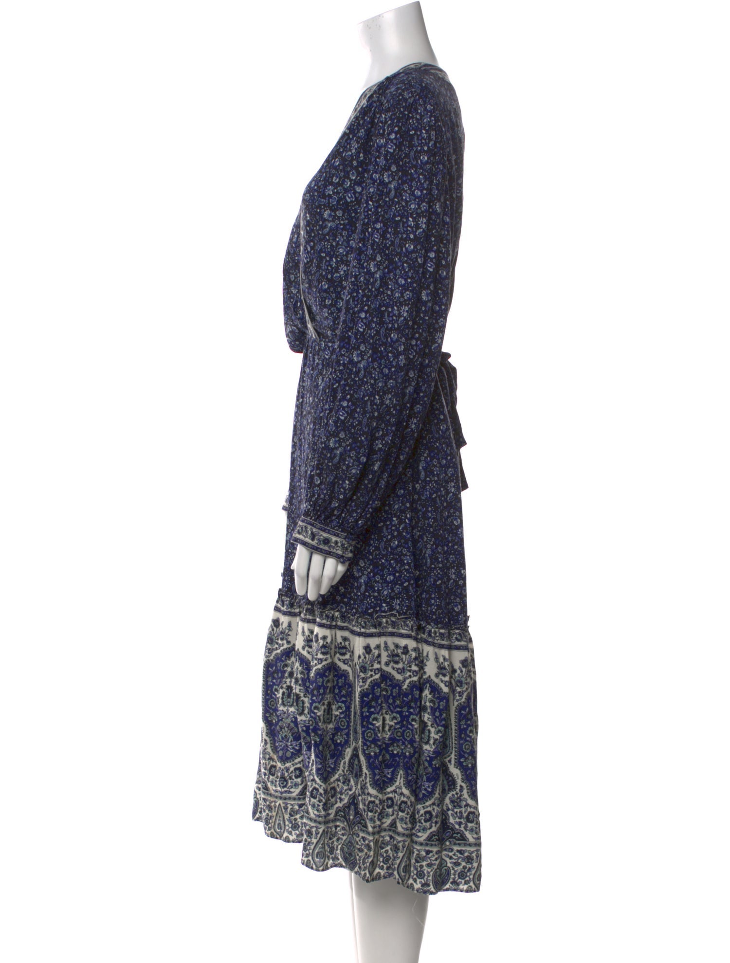 Kobi Halperin Paisley Print Long Dress