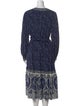 Kobi Halperin Paisley Print Long Dress