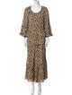 Kobi Halperin Silk Animal Print Dress Set