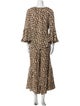 Kobi Halperin Silk Animal Print Dress Set