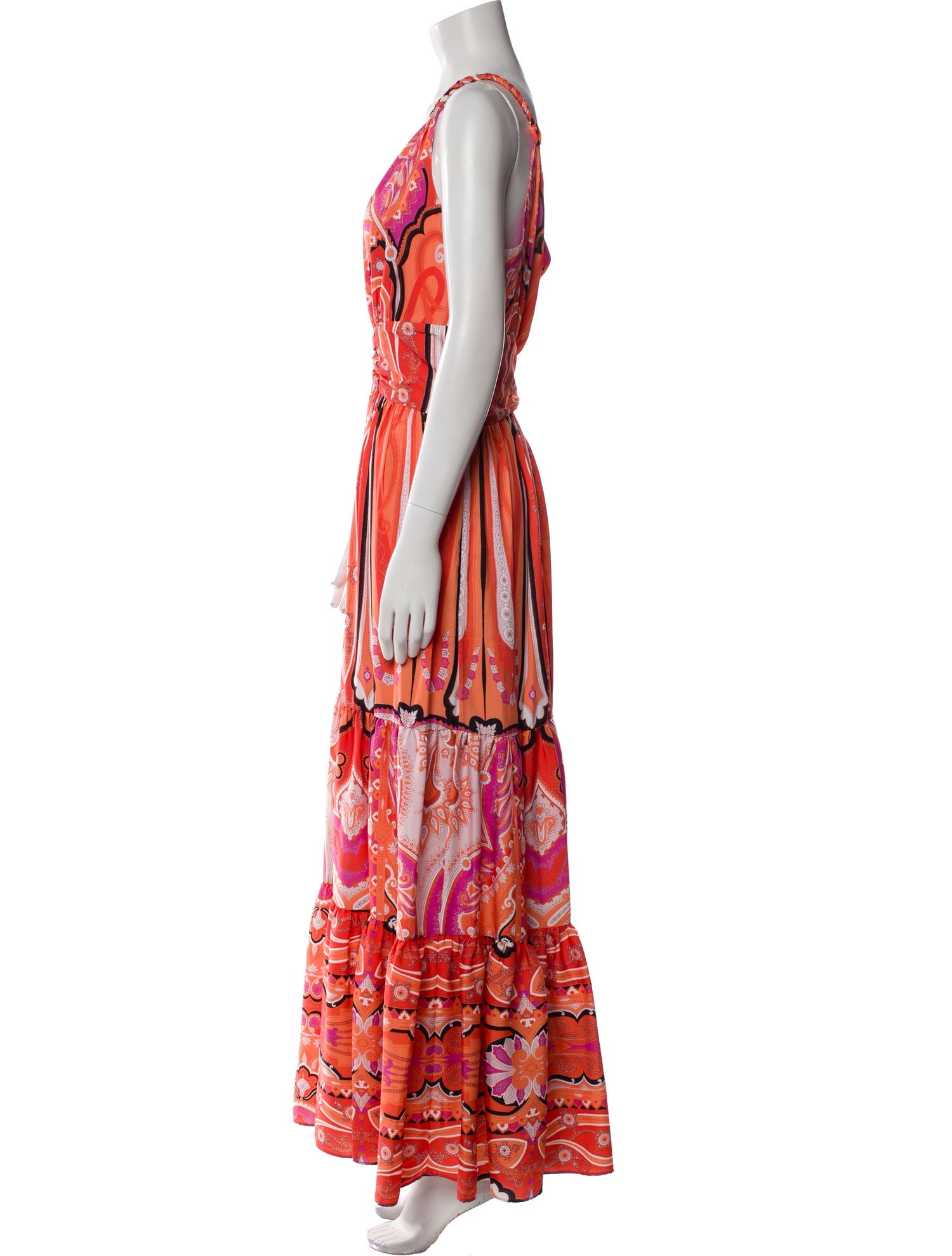 Kobi Halperin Paisley Print Long Dress