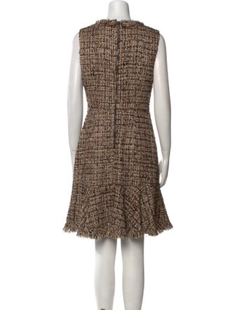 Kobi Halperin Tweed Pattern Knee-Length Dress